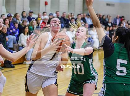 Thumbnail 2 in Ursuline Academy @ Notre Dame Academy (MIAA Division 2 Round of 32) photogallery.