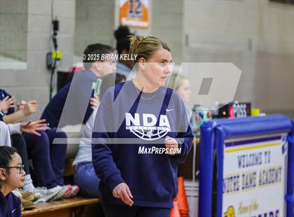 Thumbnail 2 in Ursuline Academy @ Notre Dame Academy (MIAA Division 2 Round of 32) photogallery.