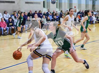 Thumbnail 2 in Ursuline Academy @ Notre Dame Academy (MIAA Division 2 Round of 32) photogallery.