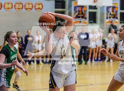 Thumbnail 2 in Ursuline Academy @ Notre Dame Academy (MIAA Division 2 Round of 32) photogallery.