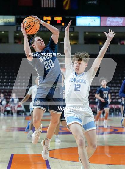 Thumbnail 2 in North Valley Christian Academy vs The Gregory School (AIA-1A Final) photogallery.