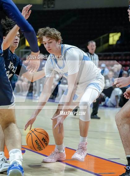 Thumbnail 2 in North Valley Christian Academy vs The Gregory School (AIA-1A Final) photogallery.