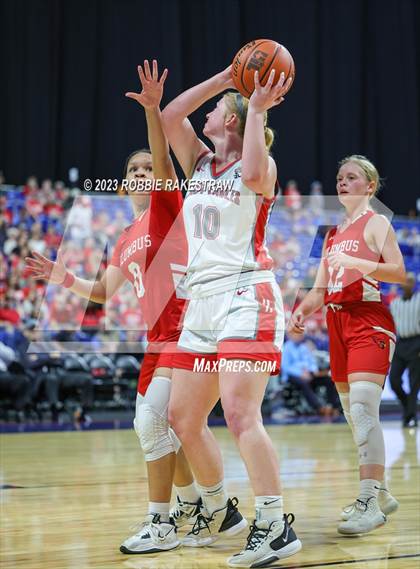 Thumbnail 2 in Holliday vs. Columbus (UIL 3A Basketball State Semifinal) photogallery.