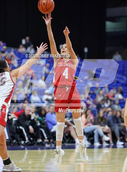 Thumbnail 2 in Holliday vs. Columbus (UIL 3A Basketball State Semifinal) photogallery.