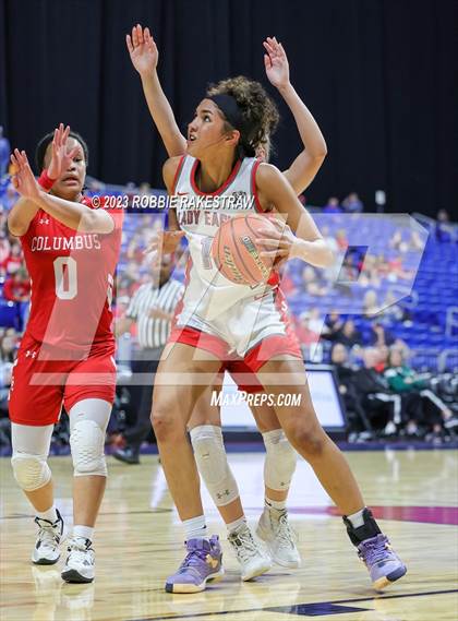 Thumbnail 2 in Holliday vs. Columbus (UIL 3A Basketball State Semifinal) photogallery.
