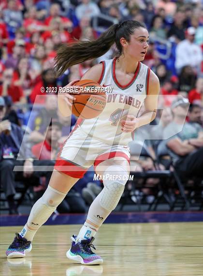 Thumbnail 3 in Holliday vs. Columbus (UIL 3A Basketball State Semifinal) photogallery.