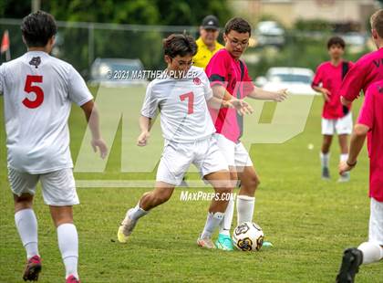 Thumbnail 3 in Village Christian Academy vs Berean Baptist Academy (Berean Baptist Academy Soccer Jamboree) (scrimmage) photogallery.