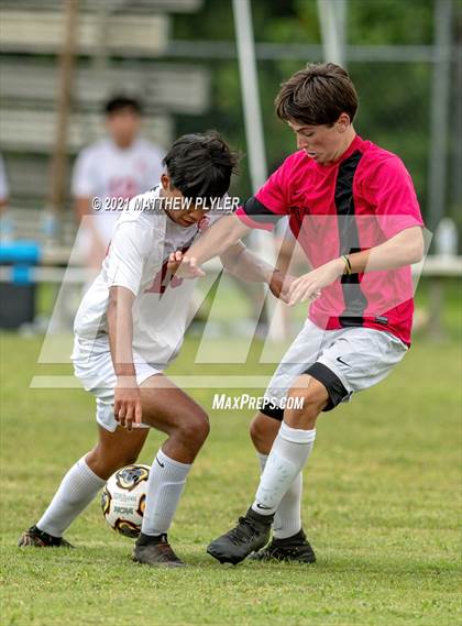 Thumbnail 3 in Village Christian Academy vs Berean Baptist Academy (Berean Baptist Academy Soccer Jamboree) (scrimmage) photogallery.