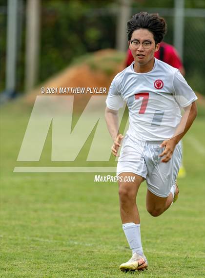 Thumbnail 3 in Village Christian Academy vs Berean Baptist Academy (Berean Baptist Academy Soccer Jamboree) (scrimmage) photogallery.