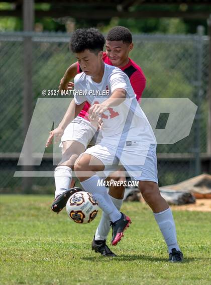 Thumbnail 2 in Village Christian Academy vs Berean Baptist Academy (Berean Baptist Academy Soccer Jamboree) (scrimmage) photogallery.