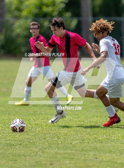 Thumbnail 3 in Village Christian Academy vs Berean Baptist Academy (Berean Baptist Academy Soccer Jamboree) (scrimmage) photogallery.