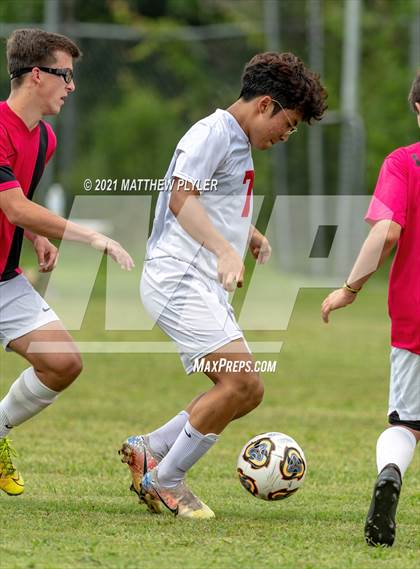 Thumbnail 2 in Village Christian Academy vs Berean Baptist Academy (Berean Baptist Academy Soccer Jamboree) (scrimmage) photogallery.