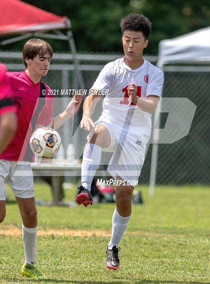 Thumbnail 1 in Village Christian Academy vs Berean Baptist Academy (Berean Baptist Academy Soccer Jamboree) (scrimmage) photogallery.