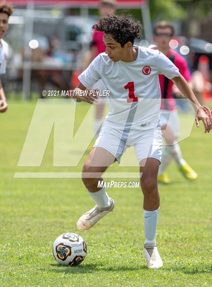 Thumbnail 2 in Village Christian Academy vs Berean Baptist Academy (Berean Baptist Academy Soccer Jamboree) (scrimmage) photogallery.