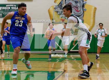 Thumbnail 2 in Virgin Valley vs Cristo Rey (2A 3A Challenge) photogallery.