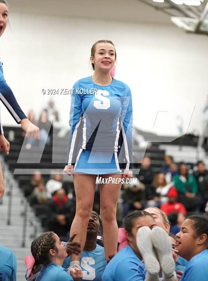 Thumbnail 2 in Athens vs. Stevenson (MHSAA Districts) photogallery.