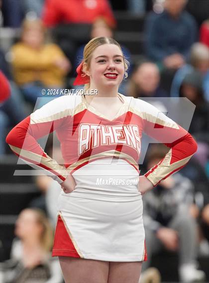 Thumbnail 1 in Athens vs. Stevenson (MHSAA Districts) photogallery.