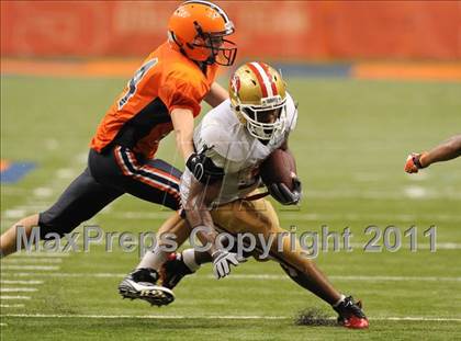 Thumbnail 1 in Liverpool vs. St. Francis Prep (Syracuse Kickoff Classic) photogallery.