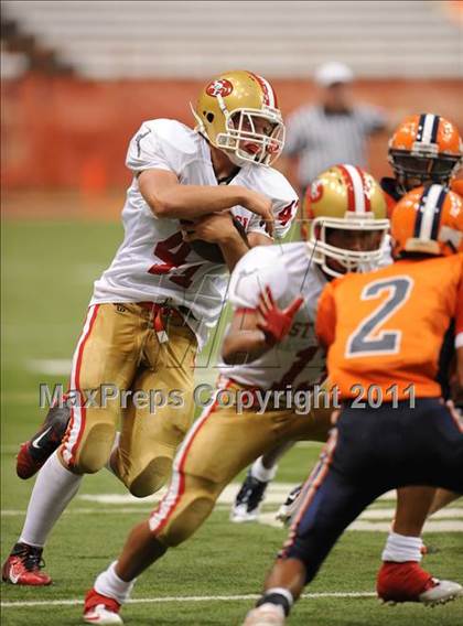 Thumbnail 1 in Liverpool vs. St. Francis Prep (Syracuse Kickoff Classic) photogallery.