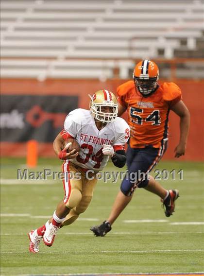 Thumbnail 1 in Liverpool vs. St. Francis Prep (Syracuse Kickoff Classic) photogallery.