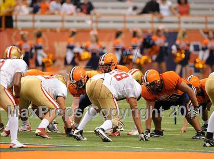 Thumbnail 1 in Liverpool vs. St. Francis Prep (Syracuse Kickoff Classic) photogallery.
