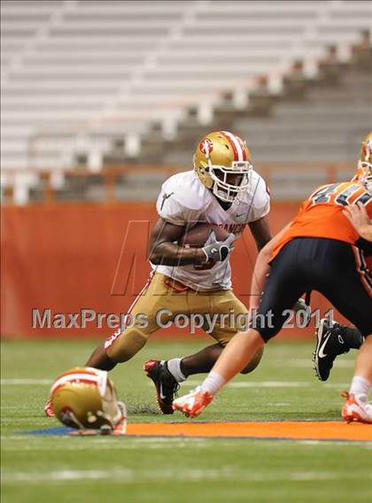 Thumbnail 1 in Liverpool vs. St. Francis Prep (Syracuse Kickoff Classic) photogallery.