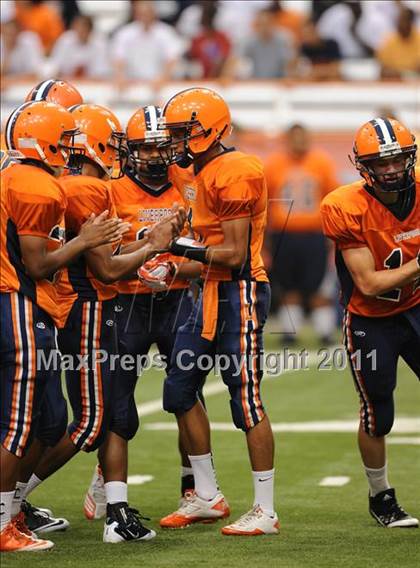 Thumbnail 3 in Liverpool vs. St. Francis Prep (Syracuse Kickoff Classic) photogallery.