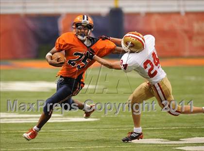 Thumbnail 1 in Liverpool vs. St. Francis Prep (Syracuse Kickoff Classic) photogallery.