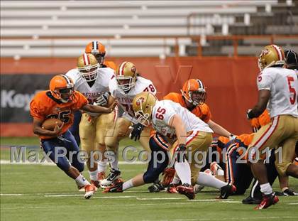 Thumbnail 1 in Liverpool vs. St. Francis Prep (Syracuse Kickoff Classic) photogallery.