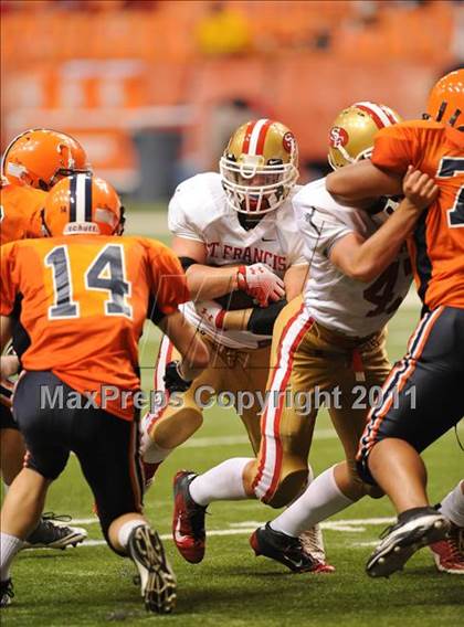 Thumbnail 1 in Liverpool vs. St. Francis Prep (Syracuse Kickoff Classic) photogallery.