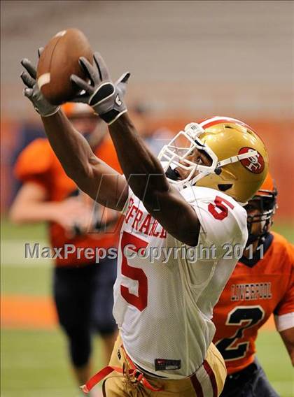 Thumbnail 3 in Liverpool vs. St. Francis Prep (Syracuse Kickoff Classic) photogallery.