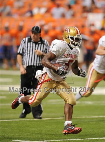 Thumbnail 1 in Liverpool vs. St. Francis Prep (Syracuse Kickoff Classic) photogallery.