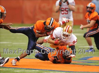 Thumbnail 1 in Liverpool vs. St. Francis Prep (Syracuse Kickoff Classic) photogallery.