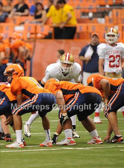 Thumbnail 1 in Liverpool vs. St. Francis Prep (Syracuse Kickoff Classic) photogallery.
