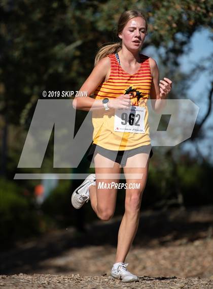 Thumbnail 2 in CIF Sac-Joaquin Section Cross Country Championships (D3 Girls) photogallery.