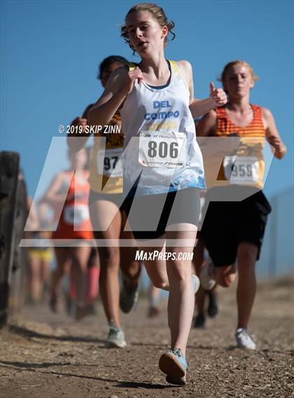 Thumbnail 3 in CIF Sac-Joaquin Section Cross Country Championships (D3 Girls) photogallery.
