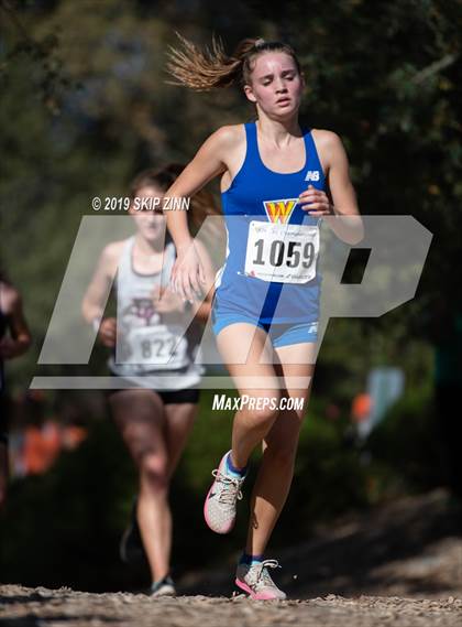 Thumbnail 2 in CIF Sac-Joaquin Section Cross Country Championships (D3 Girls) photogallery.