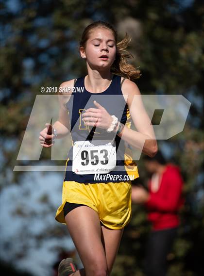 Thumbnail 2 in CIF Sac-Joaquin Section Cross Country Championships (D3 Girls) photogallery.