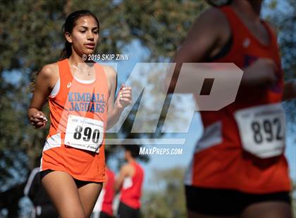 Thumbnail 2 in CIF Sac-Joaquin Section Cross Country Championships (D3 Girls) photogallery.