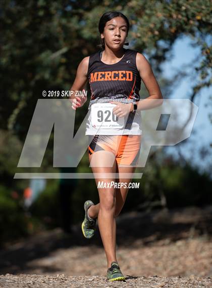 Thumbnail 2 in CIF Sac-Joaquin Section Cross Country Championships (D3 Girls) photogallery.