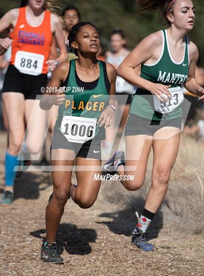 Thumbnail 2 in CIF Sac-Joaquin Section Cross Country Championships (D3 Girls) photogallery.