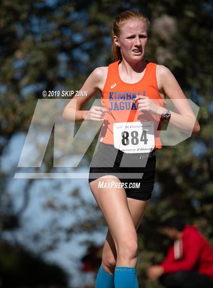 Thumbnail 2 in CIF Sac-Joaquin Section Cross Country Championships (D3 Girls) photogallery.