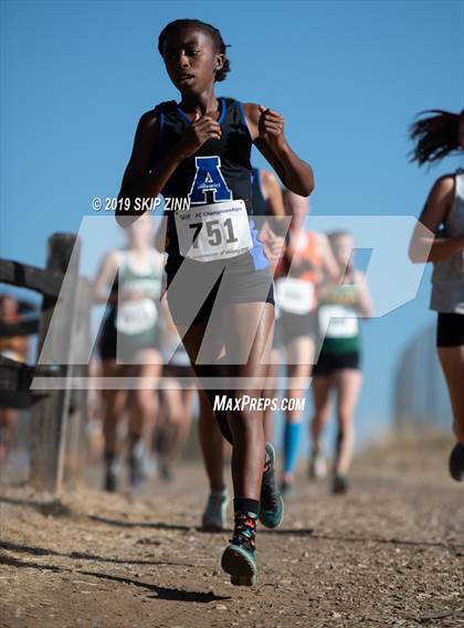 Thumbnail 3 in CIF Sac-Joaquin Section Cross Country Championships (D3 Girls) photogallery.