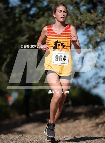 Thumbnail 2 in CIF Sac-Joaquin Section Cross Country Championships (D3 Girls) photogallery.