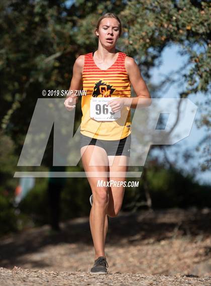 Thumbnail 2 in CIF Sac-Joaquin Section Cross Country Championships (D3 Girls) photogallery.