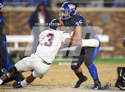 Thumbnail 1 in Wake Forest vs. Zebulon B. Vance (NCHSAA 4AA Final) photogallery.