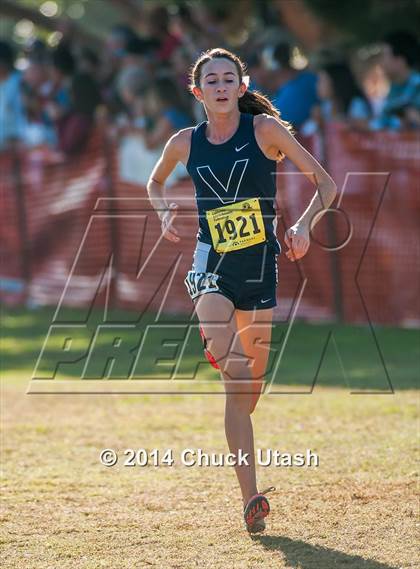 Thumbnail 1 in CIF State Cross Country Championships (D1 Girls Race) photogallery.