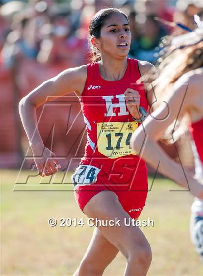 Thumbnail 1 in CIF State Cross Country Championships (D1 Girls Race) photogallery.