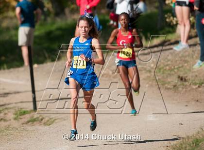Thumbnail 1 in CIF State Cross Country Championships (D1 Girls Race) photogallery.