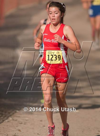 Thumbnail 2 in CIF State Cross Country Championships (D1 Girls Race) photogallery.